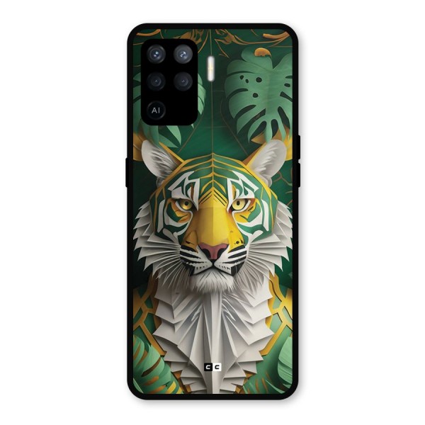 The Nature Tiger Metal Back Case for Oppo F19 Pro