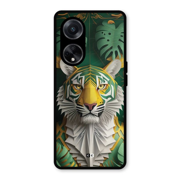 The Nature Tiger Metal Back Case for Oppo F23