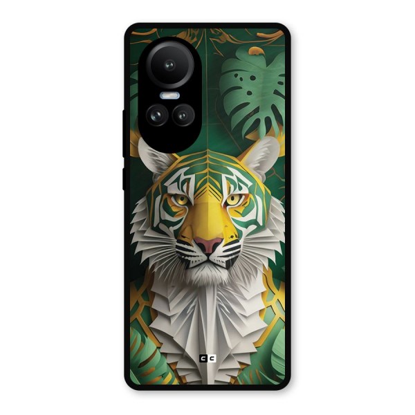 The Nature Tiger Metal Back Case for Oppo Reno10