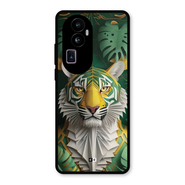 The Nature Tiger Metal Back Case for Oppo Reno10 Pro Plus