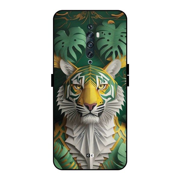 The Nature Tiger Metal Back Case for Oppo Reno2 F