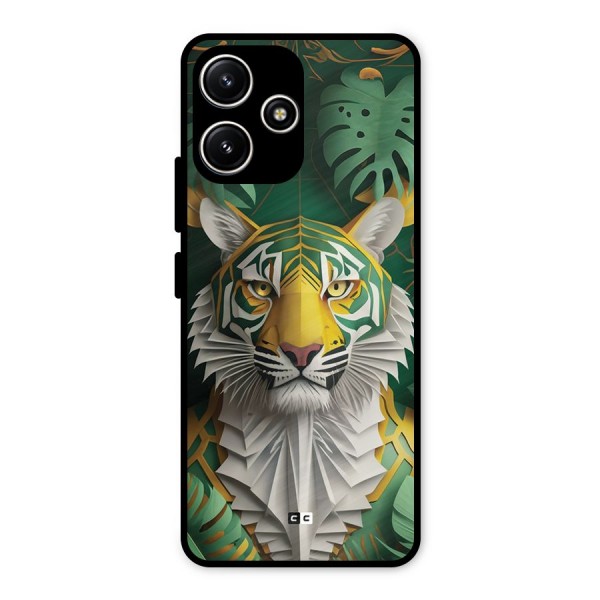 The Nature Tiger Metal Back Case for Poco M6 Pro