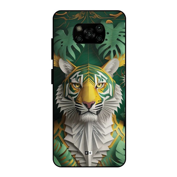 The Nature Tiger Metal Back Case for Poco X3