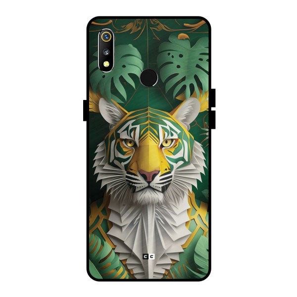 The Nature Tiger Metal Back Case for Realme 3