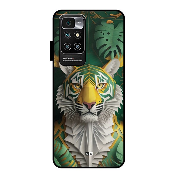 The Nature Tiger Metal Back Case for Redmi 10 Prime