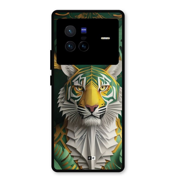 The Nature Tiger Metal Back Case for Vivo X80