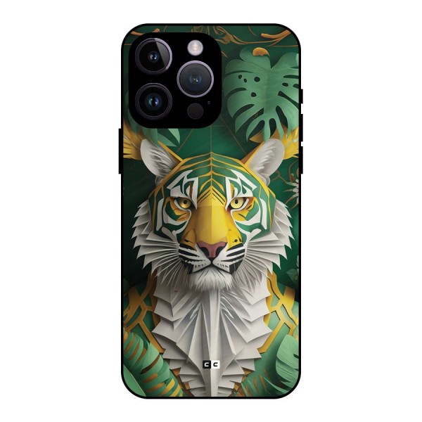 The Nature Tiger Metal Back Case for iPhone 14 Pro Max