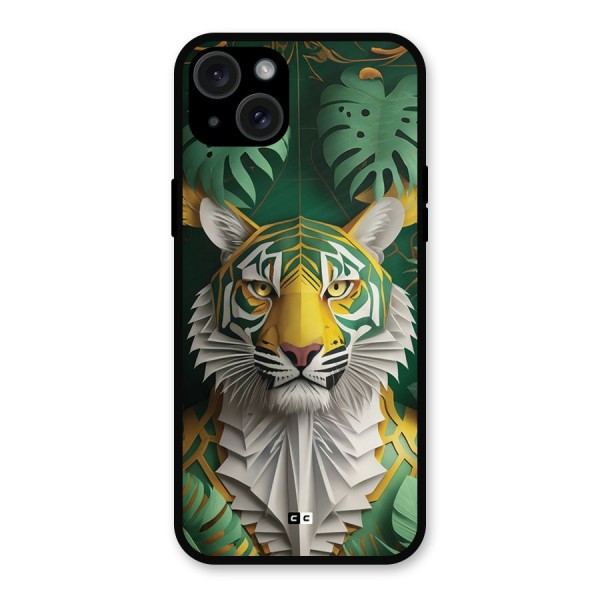 The Nature Tiger Metal Back Case for iPhone 15 Plus