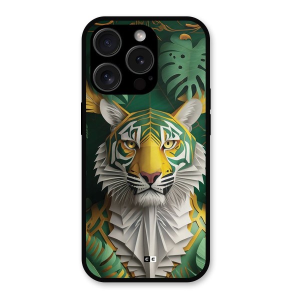 The Nature Tiger Metal Back Case for iPhone 15 Pro