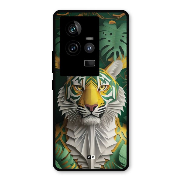 The Nature Tiger Metal Back Case for iQOO 11 5G