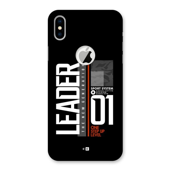 The New Leader Back Case for iPhone XS Logo Cut