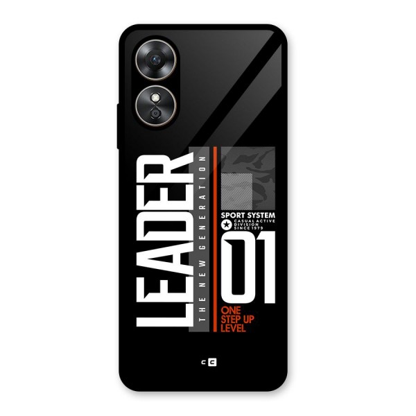 The New Leader Glass Back Case for Oppo A17