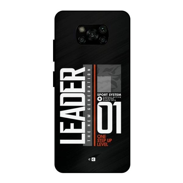 The New Leader Metal Back Case for Poco X3