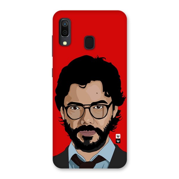 The Professor Illustration Art Back Case for Galaxy A20