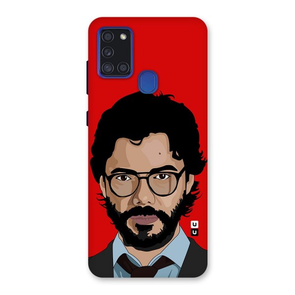 The Professor Illustration Art Back Case for Galaxy A21s