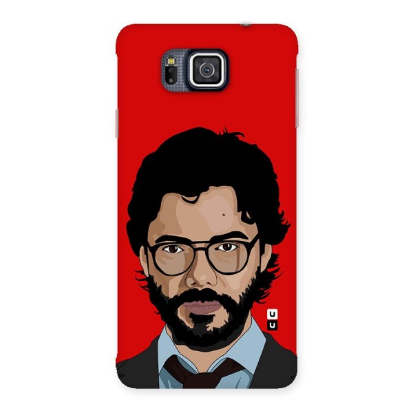 The Professor Illustration Art Back Case for Galaxy Alpha