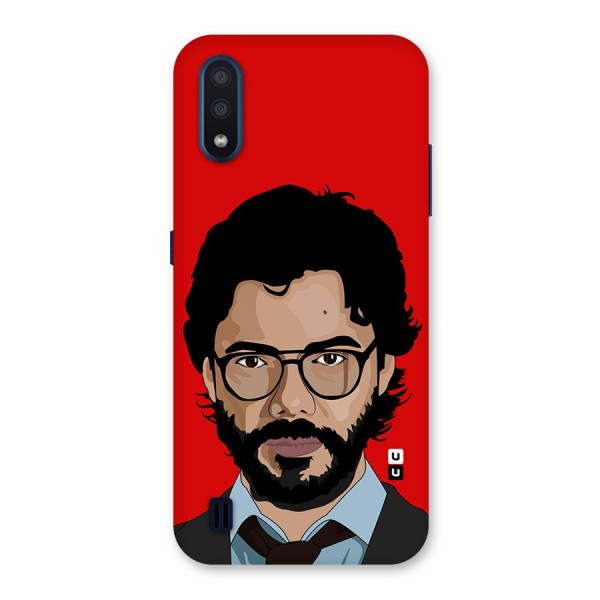 The Professor Illustration Art Back Case for Galaxy M01