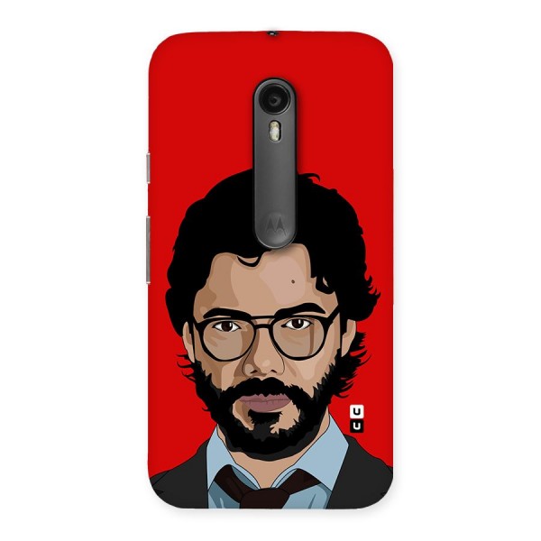 The Professor Illustration Art Back Case for Moto G3