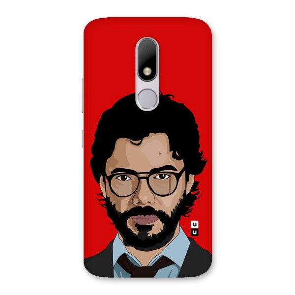 The Professor Illustration Art Back Case for Moto M