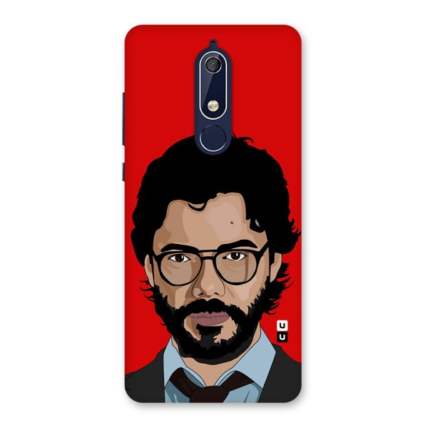 The Professor Illustration Art Back Case for Nokia 5.1