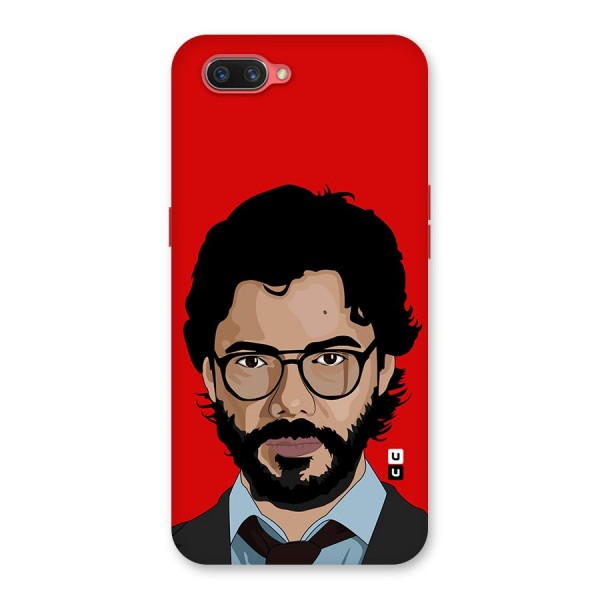 The Professor Illustration Art Back Case for Oppo A3s