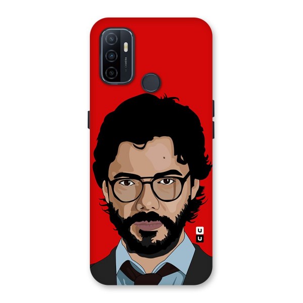 The Professor Illustration Art Back Case for Oppo A53