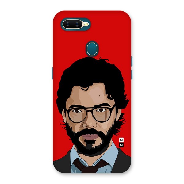 The Professor Illustration Art Back Case for Oppo A7