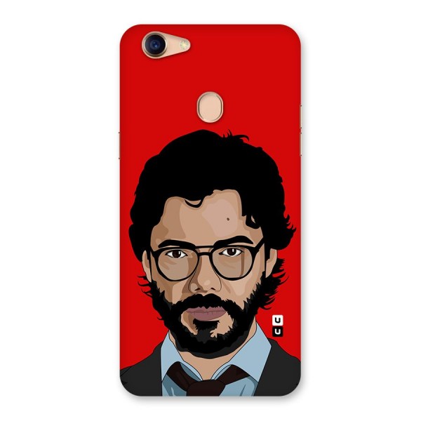 The Professor Illustration Art Back Case for Oppo F5