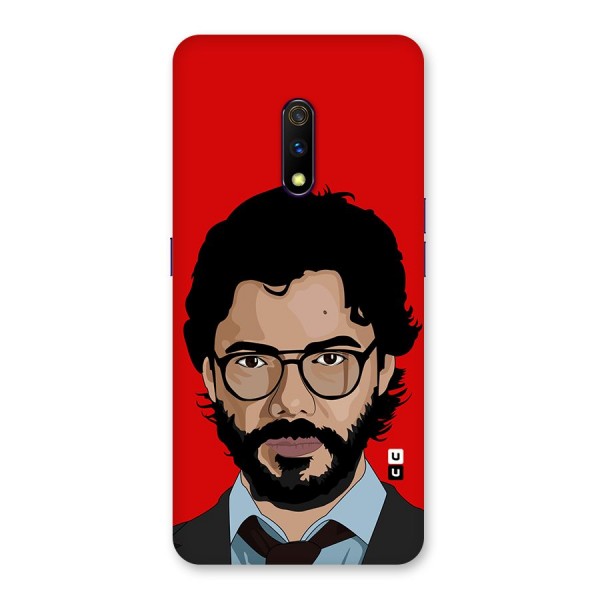 The Professor Illustration Art Back Case for Realme X