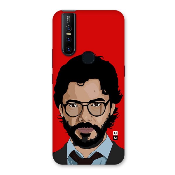 The Professor Illustration Art Back Case for Vivo V15