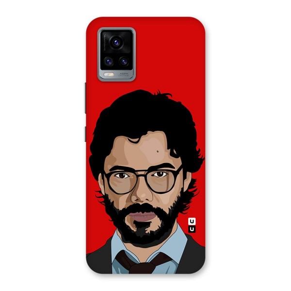 The Professor Illustration Art Back Case for Vivo V20