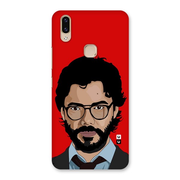 The Professor Illustration Art Back Case for Vivo V9