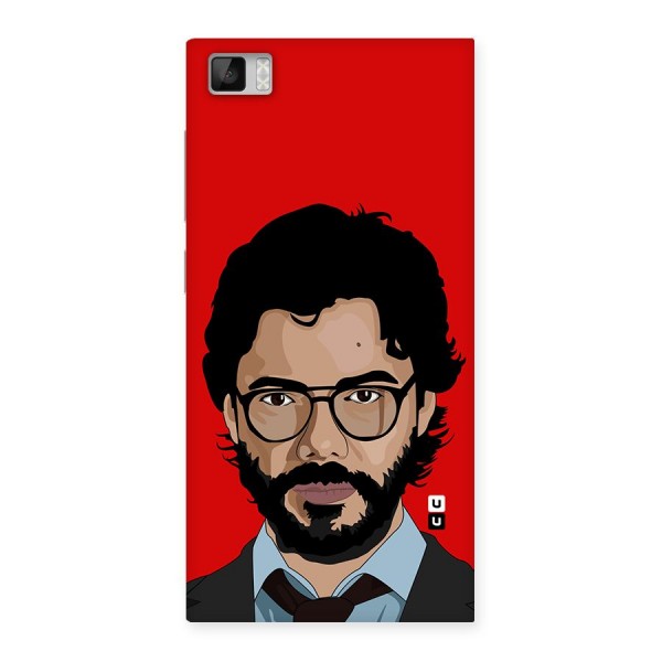 The Professor Illustration Art Back Case for Xiaomi Mi3