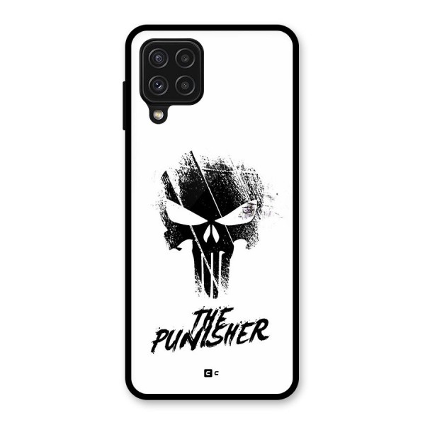 The Punisher Glass Back Case for Galaxy A22 4G