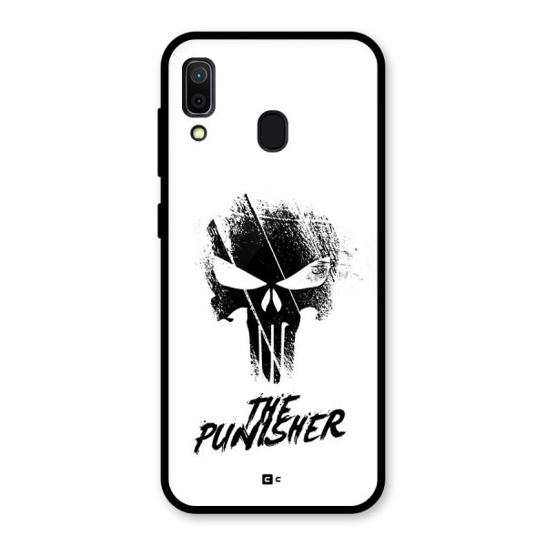 The Punisher Glass Back Case for Galaxy A30