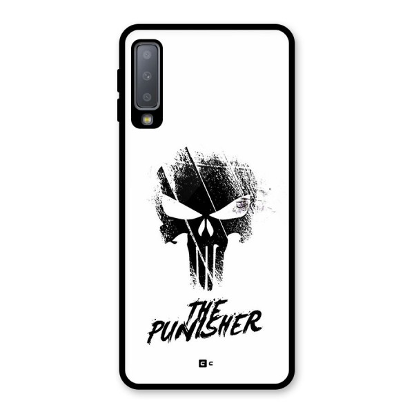 The Punisher Glass Back Case for Galaxy A7 (2018)