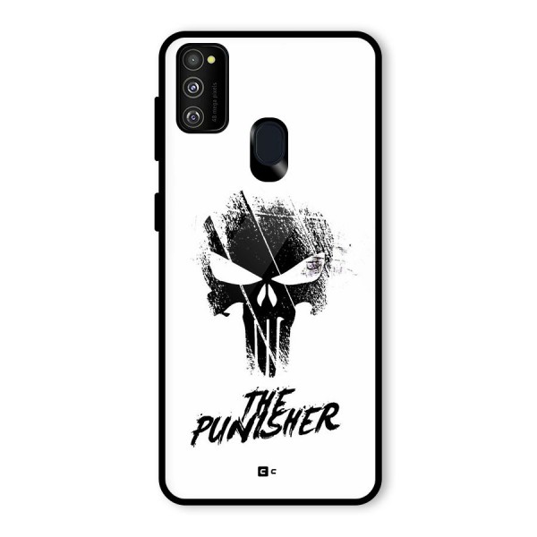 The Punisher Glass Back Case for Galaxy M21