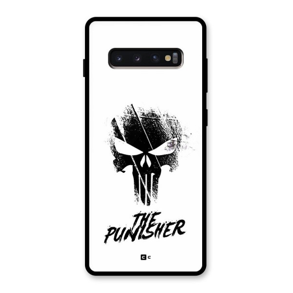 The Punisher Glass Back Case for Galaxy S10 Plus