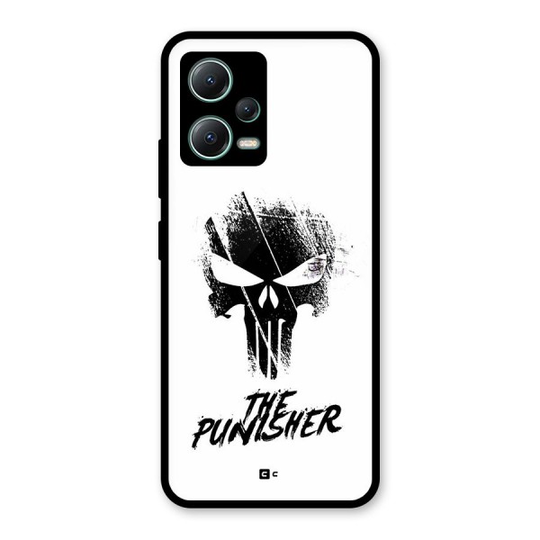 The Punisher Glass Back Case for Poco X5