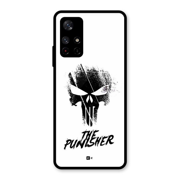 The Punisher Glass Back Case for Redmi Note 11T 5G