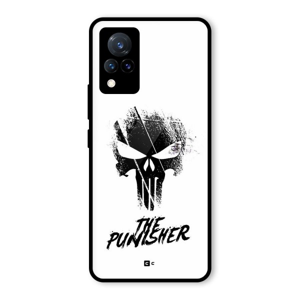 The Punisher Glass Back Case for Vivo V21 5G