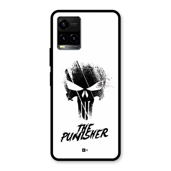 The Punisher Glass Back Case for Vivo Y21G