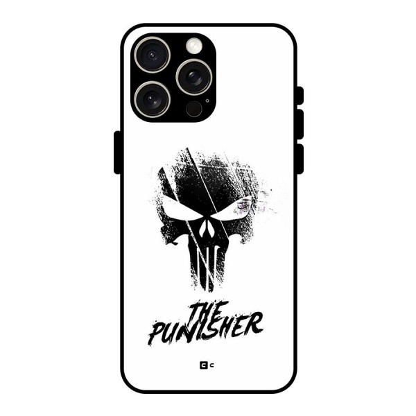 The Punisher Glass Back Case for iPhone 15 Pro Max