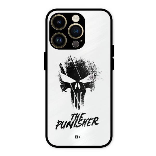 The Punisher Metal Back Case for iPhone 14 Pro