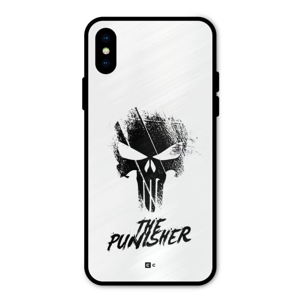 The Punisher Metal Back Case for iPhone X