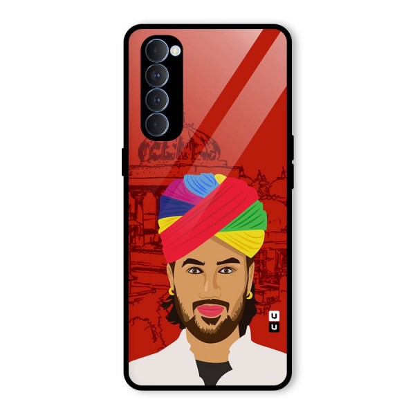 The Rajasthani Chokro Glass Back Case for Oppo Reno4 Pro