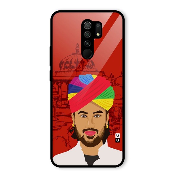 The Rajasthani Chokro Glass Back Case for Redmi 9 Prime