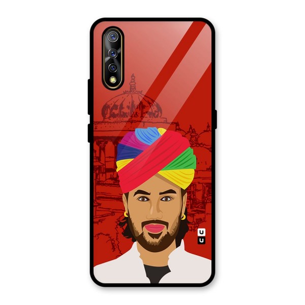 The Rajasthani Chokro Glass Back Case for Vivo Z1x