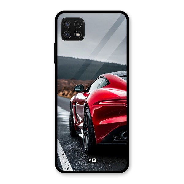 The Royal Car Glass Back Case for Galaxy A22 5G