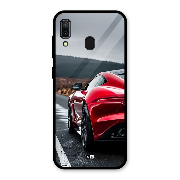 The Royal Car Glass Back Case for Galaxy A30